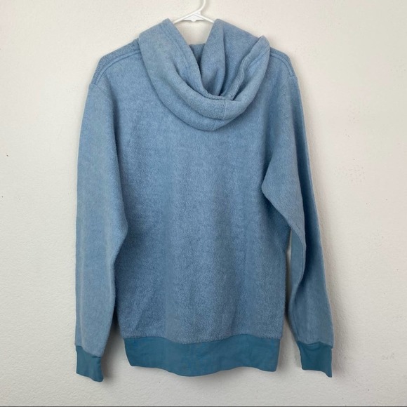 FEAT BlanketBlend Blue Hoodie Front Pocket SZ Medium - Picture 7 of 10